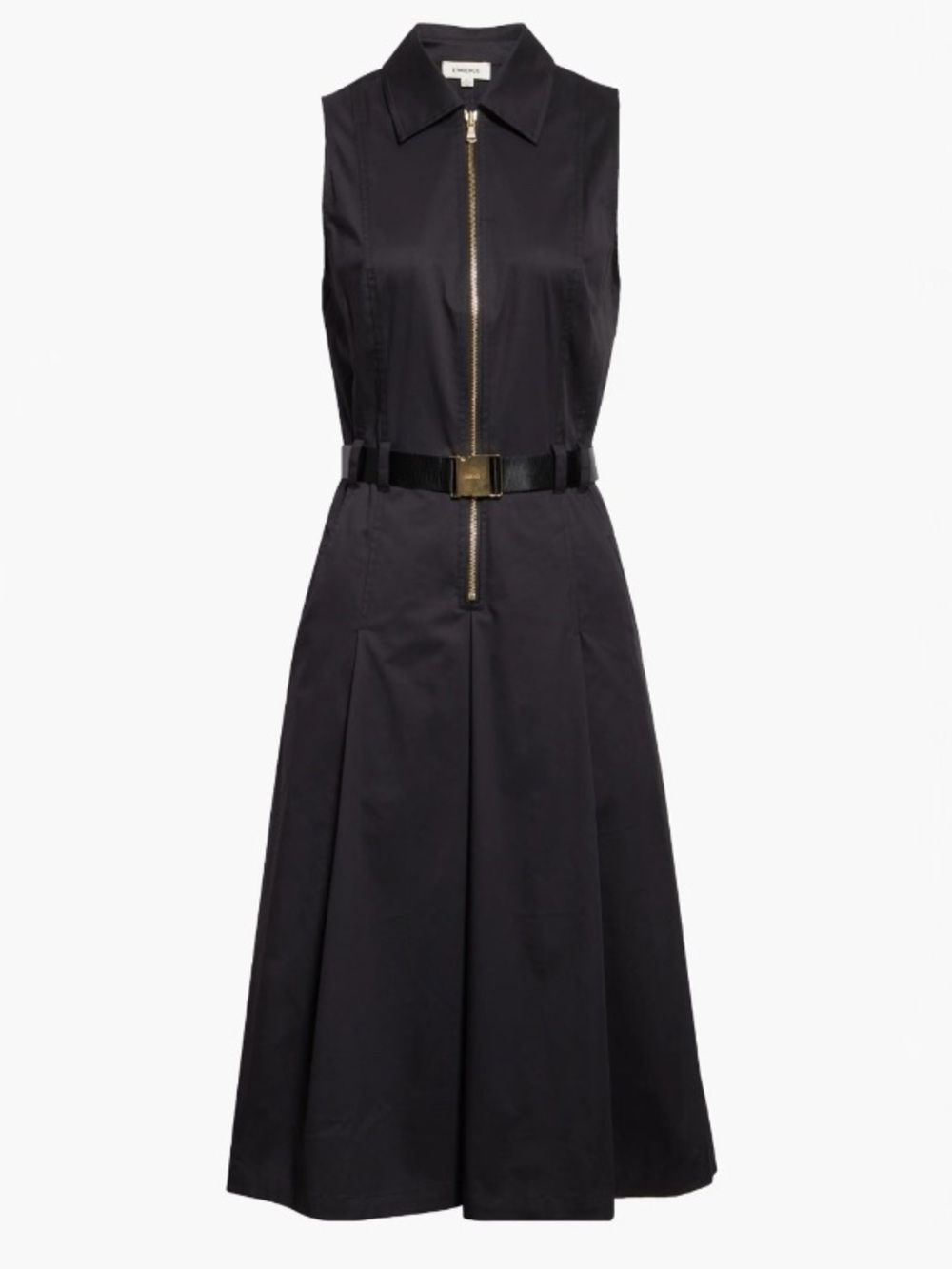 New L’AGENCE Kylo Belted Shirtdress in Black Size 6